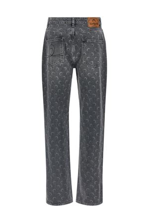 Jeans dritti in denim grigio MARINE SERRE | WPA128BCDEN0006GR90